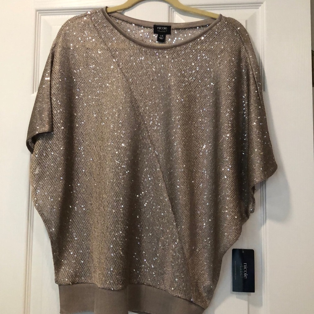 Sequin dressy blouse